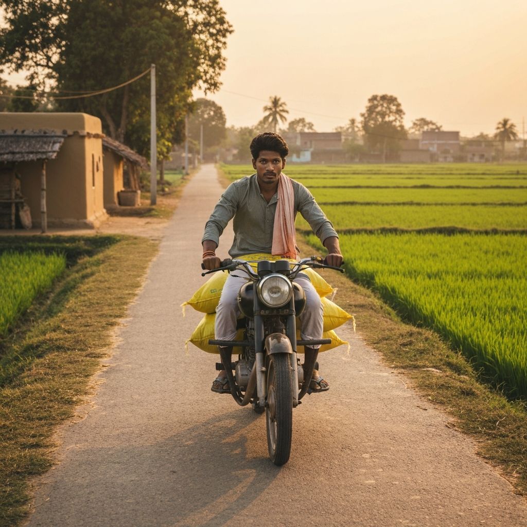 Fertilizer delivery in rural India